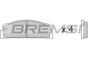 Bremsi BP2001 - B. PADS FIAT, TOYOTA