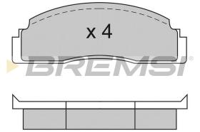 Bremsi BP2104 - B. PADS FORD