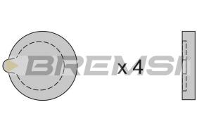 Bremsi BP2121 - B. PADS CITROEN CX