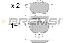 Bremsi BP2679 - B. PADS FORD, VW, AUDI, SKODA, SEAT