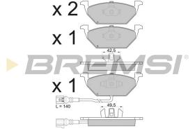 Bremsi BP2848 - B. PADS VW, AUDI, SEAT, SKODA