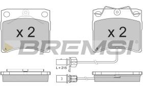 Bremsi BP2869 - B. PADS VW