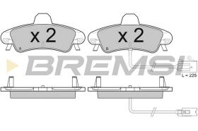 Bremsi BP2932 - B. PADS FORD