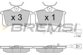 Bremsi BP3005 - B. PADS VW, SKODA, SEAT