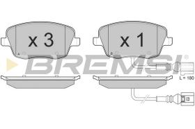 Bremsi BP3013 - B. PADS VW, SKODA, SEAT