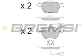 Bremsi BP3076 - B. PADS FORD, VW, SEAT