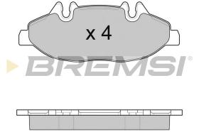 Bremsi BP3100 - B. PADS MERCEDES-BENZ