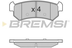 Bremsi BP3148 - B. PADS DAEWOO, CHEVROLET
