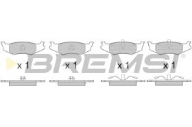 Bremsi BP3390 - B. PADS PLYMOUTH, CHRYSLER