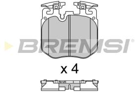 Bremsi BP3692 - B. PADS BMW, ALPINA, ROLLS-ROYCE