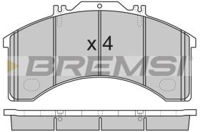 Bremsi BP7252 - BRAKE PADS