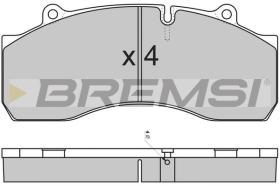 Bremsi BP7308 - BRAKE PADS