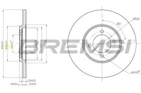 Bremsi CD6529S - BRAKE DISCS