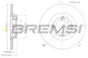 Bremsi CD6533S - BRAKE DISCS