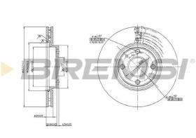 Bremsi CD6762V - BRAKE DISCS