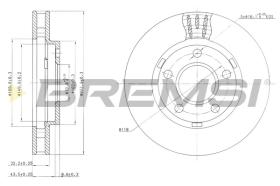 Bremsi CD7030V - BRAKE DISCS