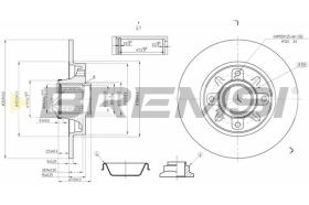 Bremsi CD7561S - BRAKE DISCS