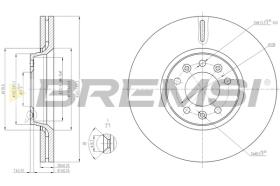Bremsi CD7615V - BRAKE DISCS