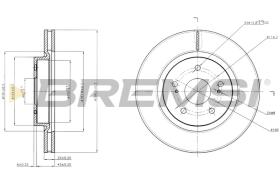 Bremsi CD7635V - BRAKE DISCS