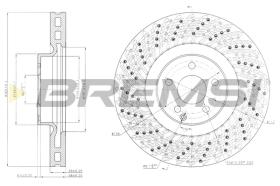 Bremsi CD7637V - BRAKE DISCS