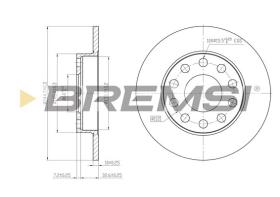 Bremsi CD7709S - BRAKE DISCS