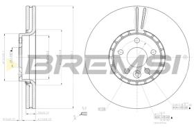 Bremsi CD7801V - BRAKE DISCS