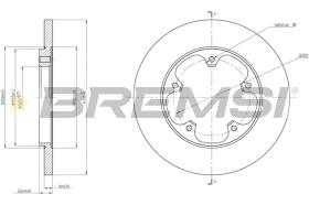 Bremsi CD8484S - BRAKE DISCS