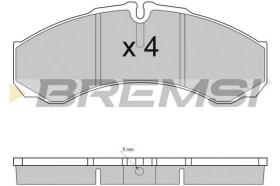 Bremsi BP2925TR - B. PADS IVECO