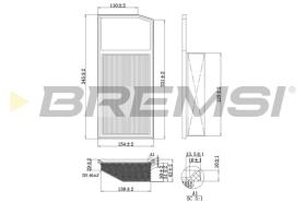 Bremsi FA0206 - AIR FILTER