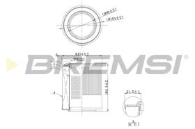 Bremsi FA1104 - SUBFAMILIA DE MECAFILTER