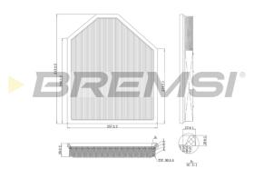 Bremsi FA1219 - AIR FILTER