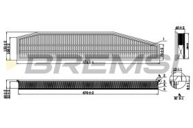 Bremsi FA1261 - SUBFAMILIA DE MECAFILTER