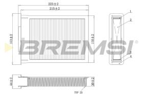 Bremsi FC0077C - CABIN FILTER
