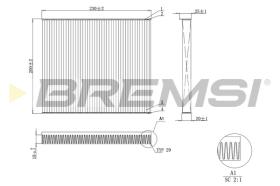 Bremsi FC0079A - CABIN FILTER
