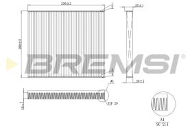 Bremsi FC0079C - CABIN FILTER