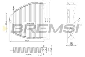 Bremsi FC0083A - CABIN FILTER