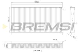 Bremsi FC0090A - CABIN FILTER