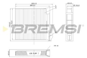 Bremsi FC0093A - CABIN FILTER
