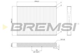 Bremsi FC0181 - CABIN FILTER