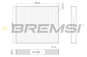 Bremsi FC0183C - CABIN FILTER