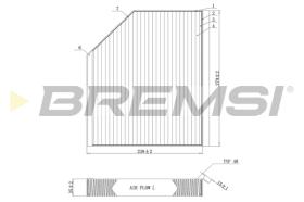 Bremsi FC0406 - CABIN FILTER