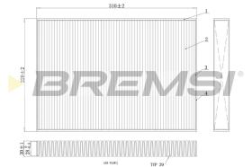 Bremsi FC0410A - CABIN FILTER