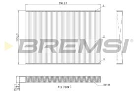 Bremsi FC0412 - CABIN FILTER