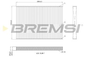 Bremsi FC0412C - CABIN FILTER