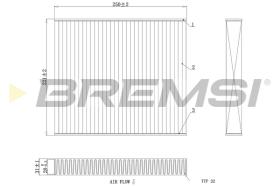 Bremsi FC0416C - CABIN FILTER