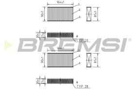 Bremsi FC0425 - CABIN FILTER