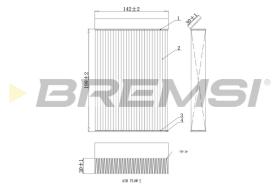 Bremsi FC0435 - CABIN FILTER
