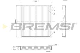 Bremsi FC0437C - CABIN FILTER