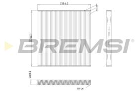 Bremsi FC0445A - CABIN FILTER