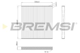 Bremsi FC0445C - CABIN FILTER